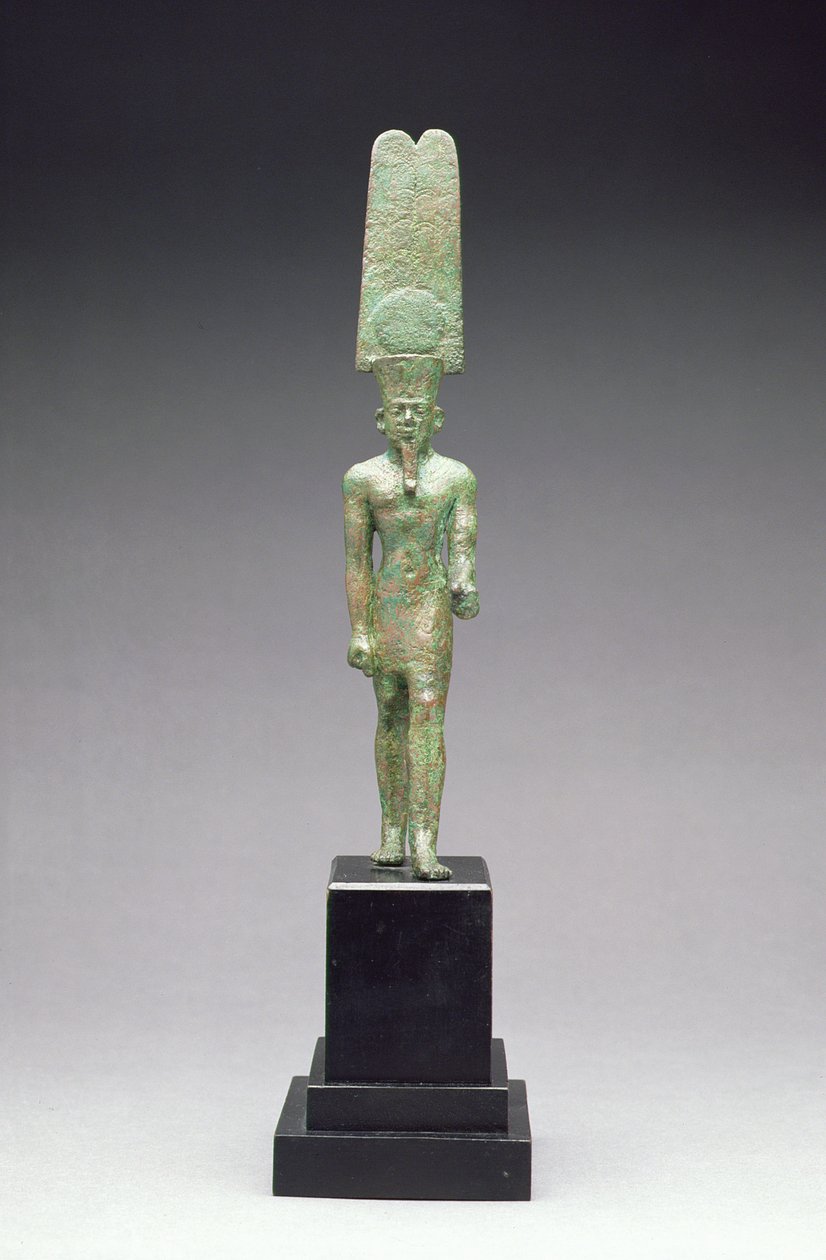Figur des Gottes Amon-Re, wahrscheinlich Spätzeit (716-332 v. Chr.) von Egyptian