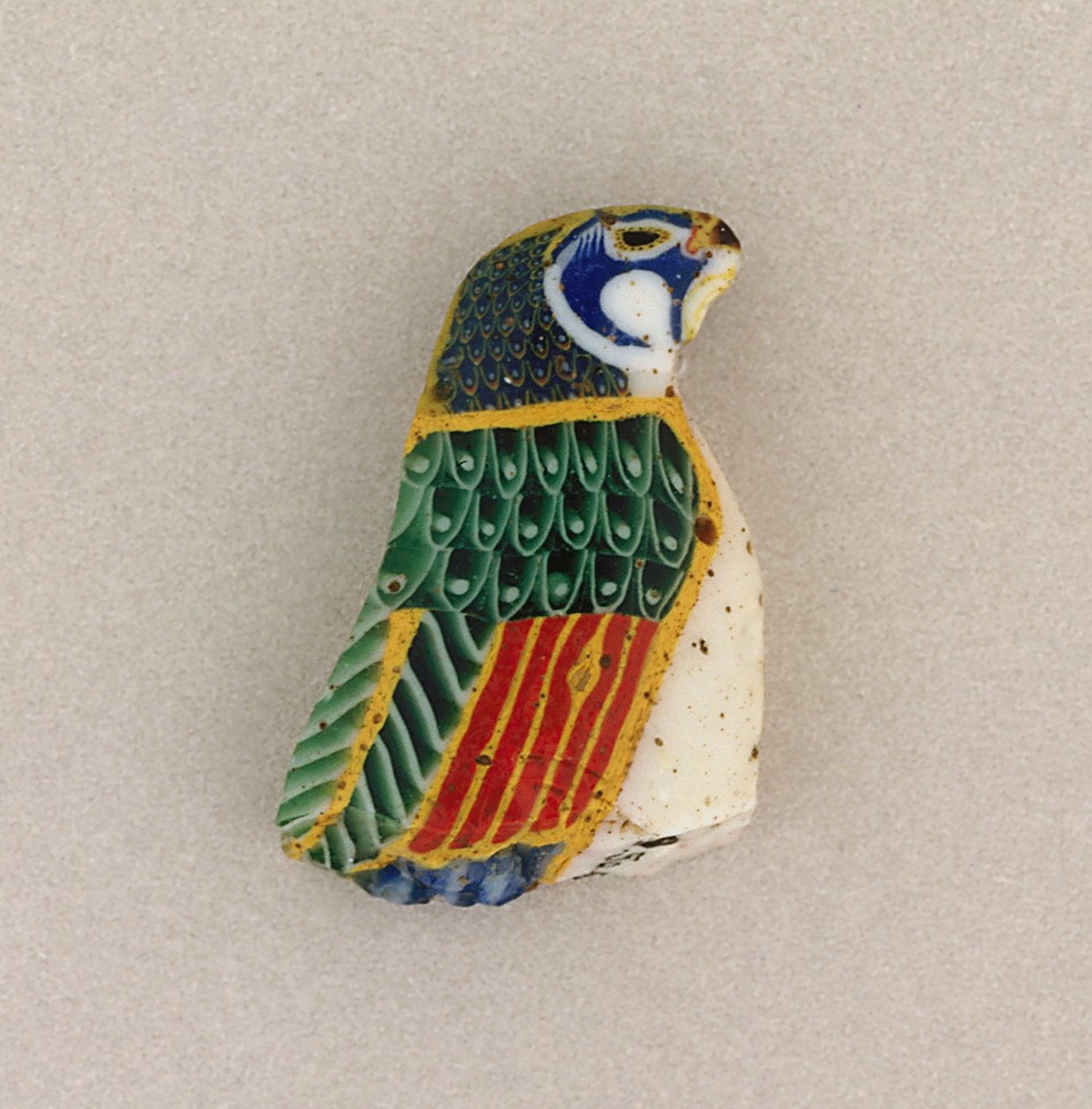 Verschmolzene Mosaikplakette, ptolemäische bis römische Zeit von Egyptian