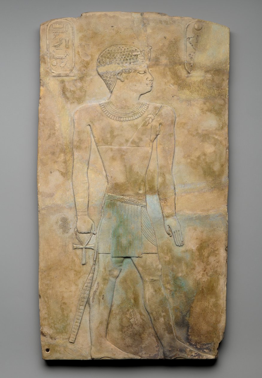 Plakette mit Relief des Königs Iuput, ca. 754-20 oder 715 v. Chr. von Egyptian