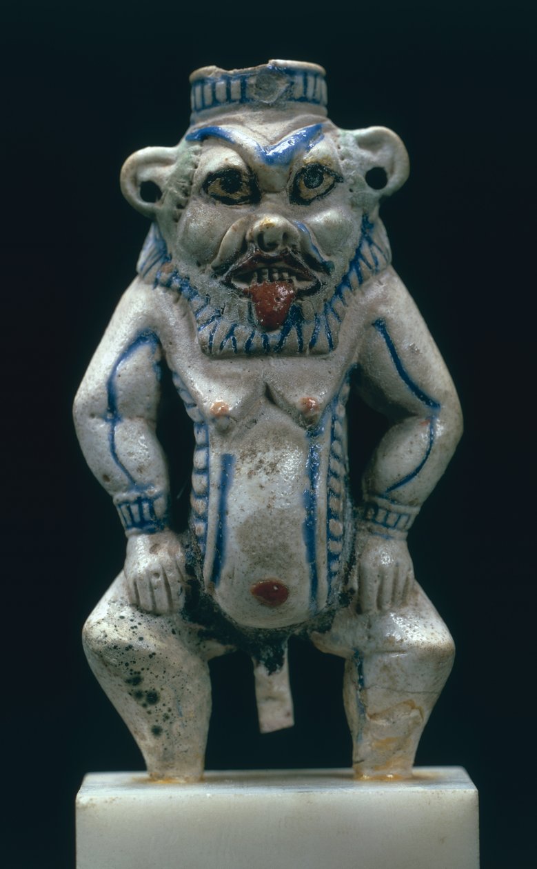 Kohlentopf in Form des Gottes Bes, Neues Reich, ca. 1400-1300 v. Chr. von Egyptian 18th Dynasty