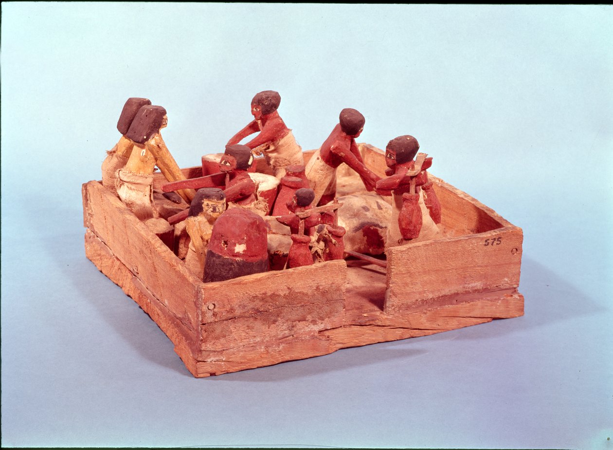 Küchenszene mit acht Figuren, Beni Hasan von Egyptian