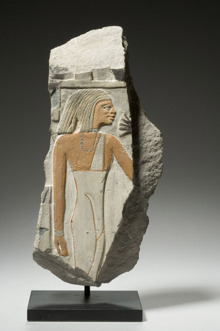Relieffragment, 1980-1801 v. Chr. (Kalkstein) von Egyptian 12th Dynasty