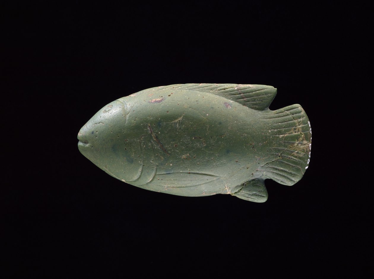 Fischförmige Schale von Egyptian 18th Dynasty