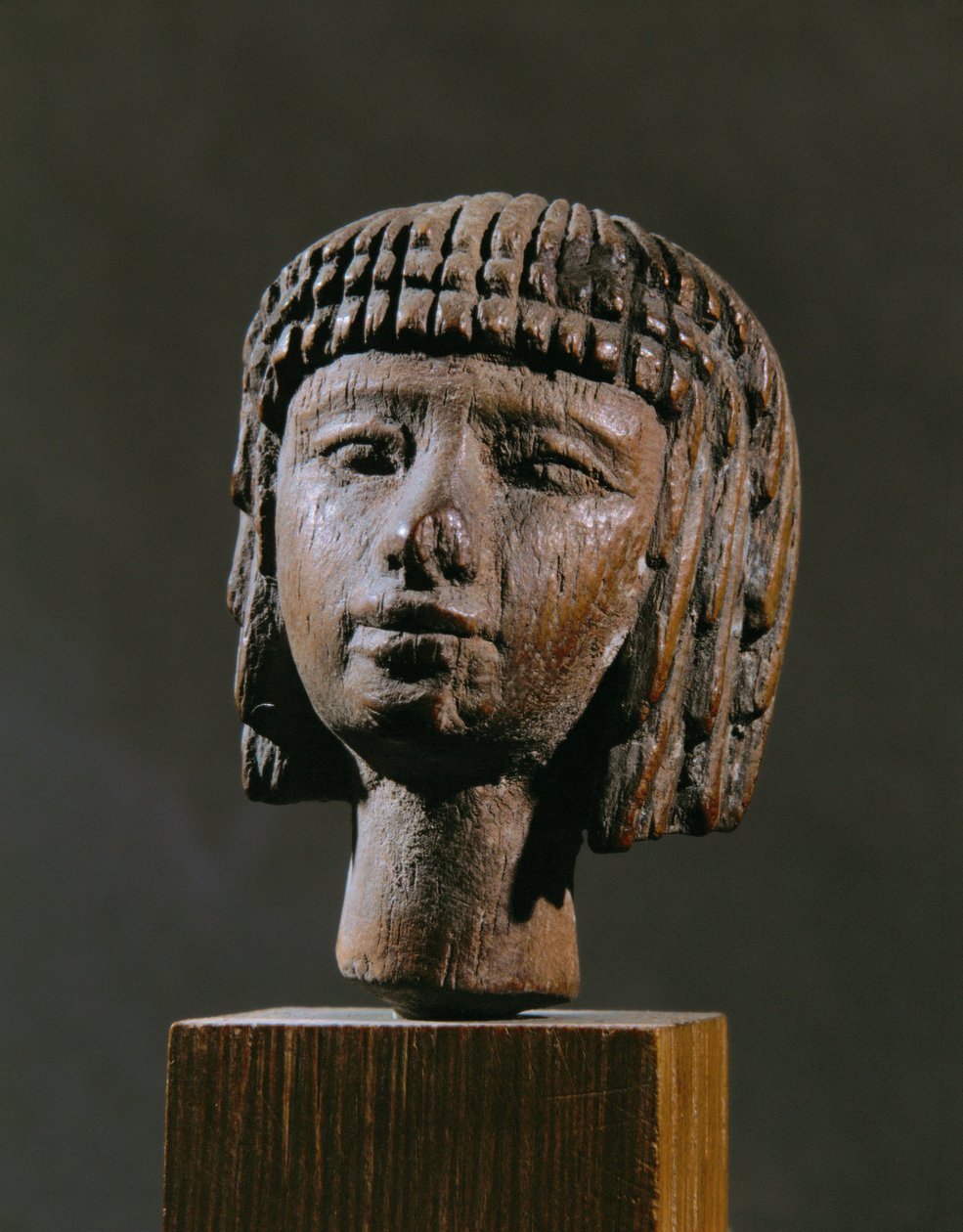 Kopf eines Mädchenschwimmers von Egyptian 18th Dynasty
