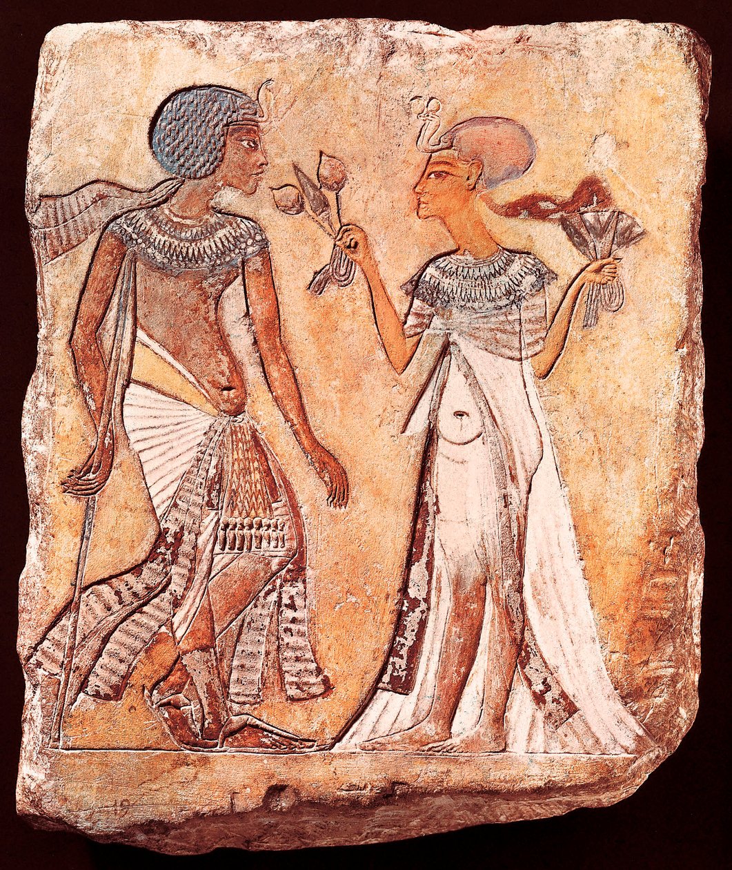 König Smenkhkare und seine Frau Meritaton von Egyptian 18th Dynasty