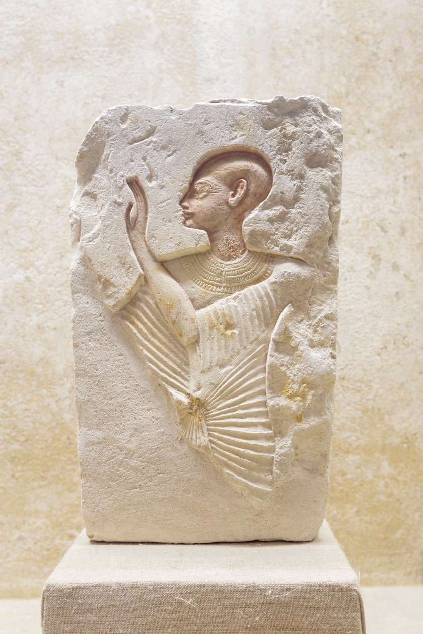 Relief eines Priesters, Neues Reich von Egyptian 18th Dynasty