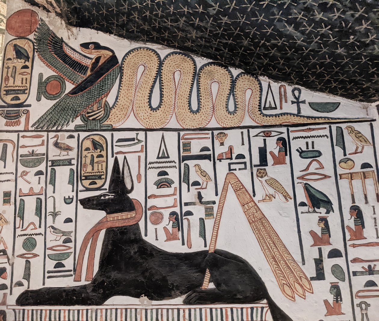 Anubis und Kobra von Egyptian 19th Dynasty