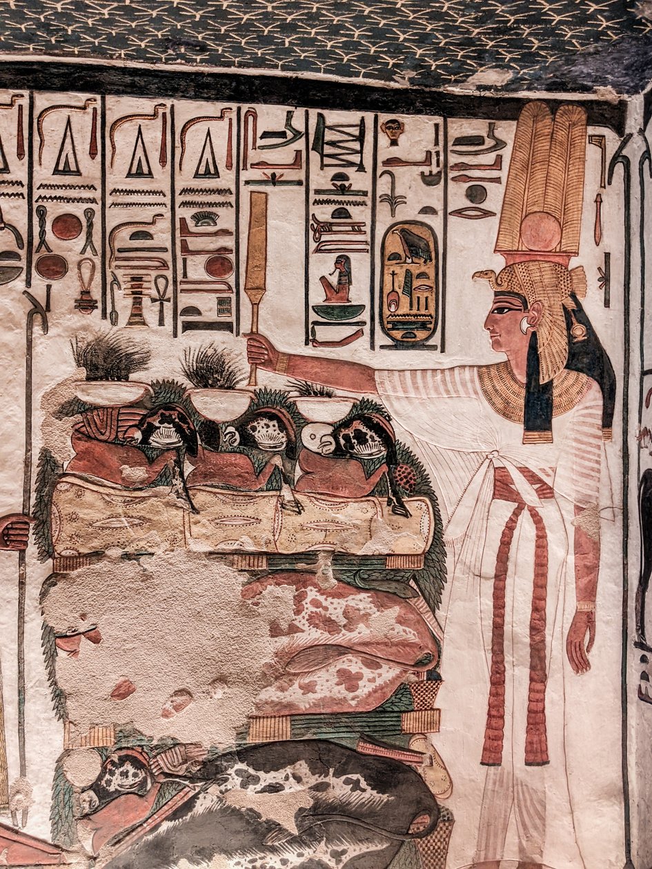 Nefertari im Jenseits Opfer darbringend von Egyptian 19th Dynasty