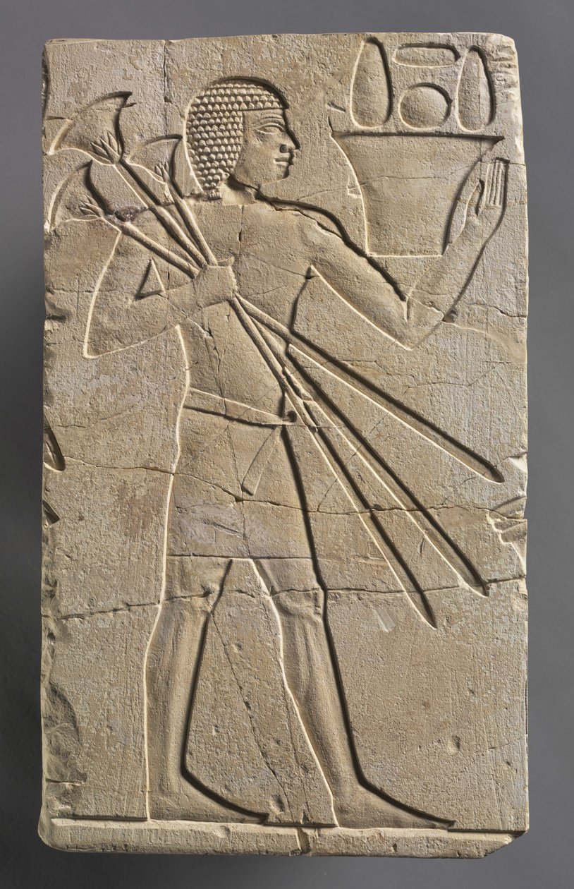 Männlicher Opferträger, ca. 667-647 v. Chr. von Egyptian 26th Dynasty