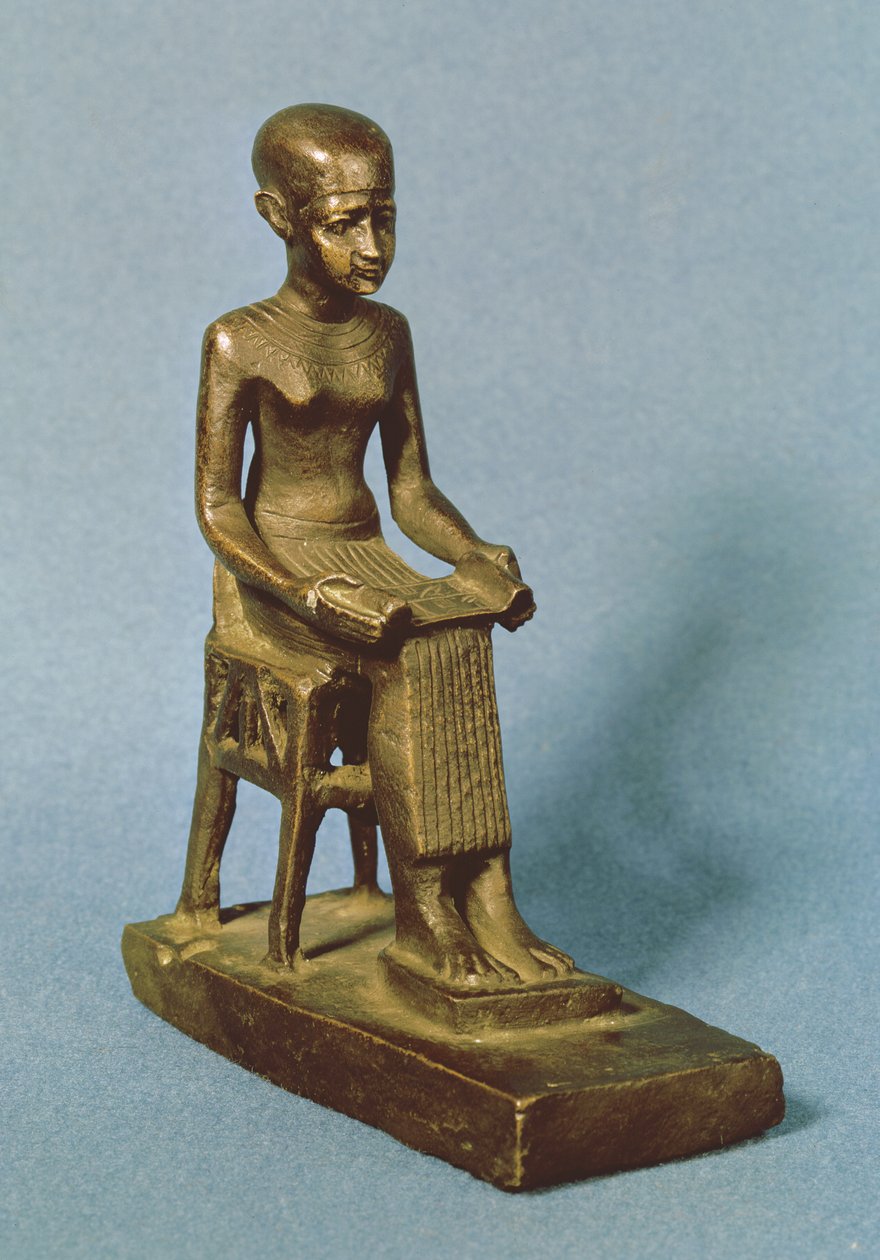 Sitzende Statue von Imhotep von Egyptian 26th Dynasty