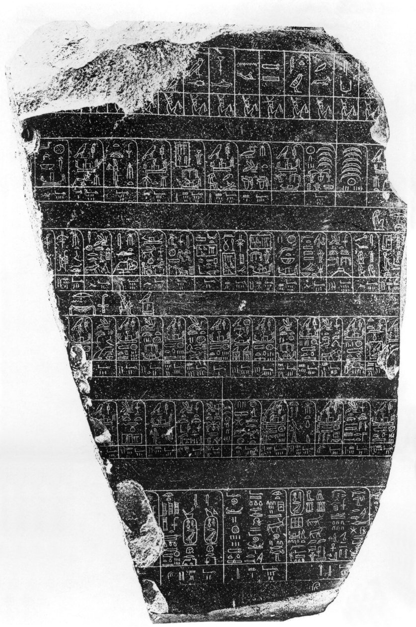 Der Palermo-Stein von Egyptian 5th Dynasty