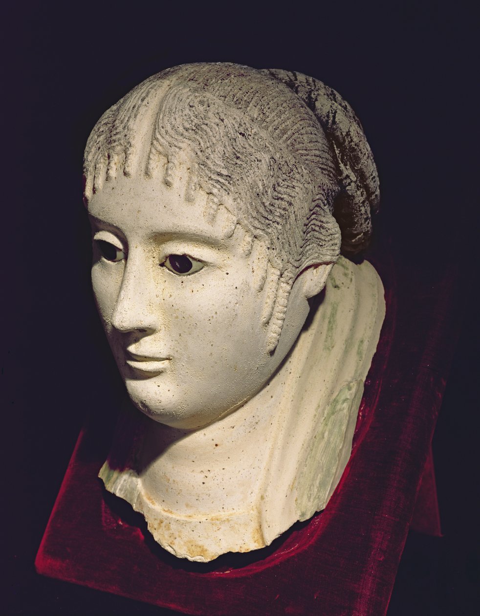 Kopf einer Frau von Egyptian School