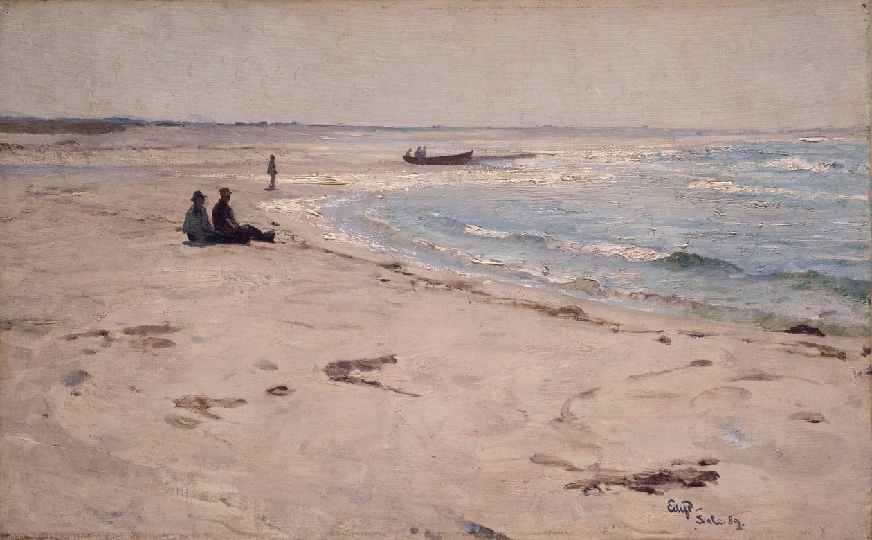 Am Strand von Sele von Hjalmer Eilif Emanuel Peterssen