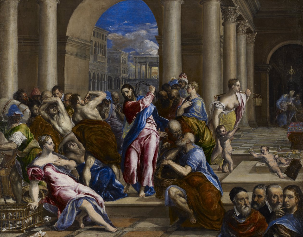 Christus vertreibt die Geldwechsler aus dem Tempel von El Greco