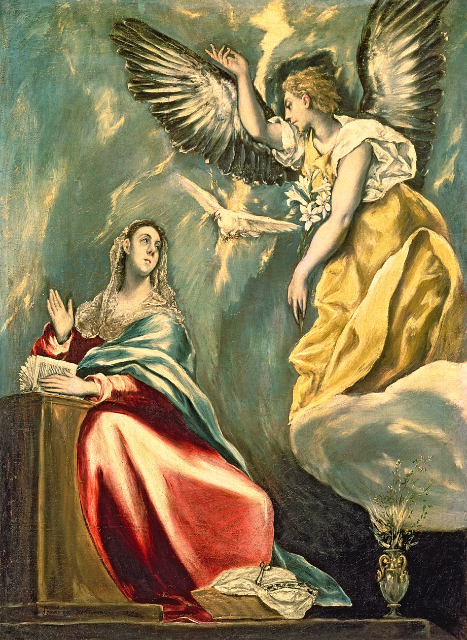 Die Verkündigung, ca. 1595-1600 von El Greco