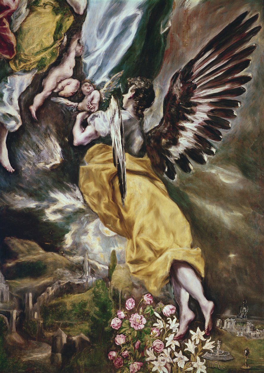 Die Unbefleckte Empfängnis (Detail) 1607-13 von El Greco