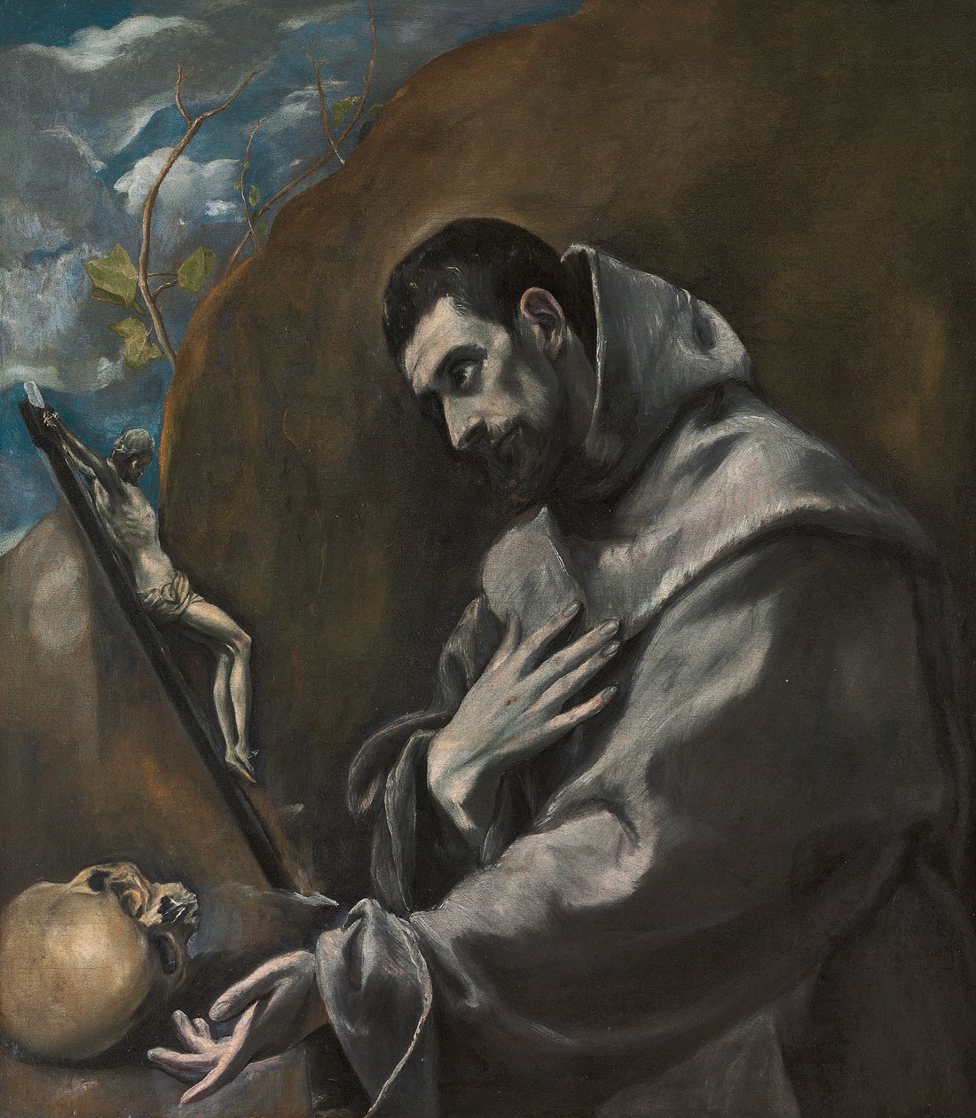 Der heilige Franz von Assisi in Meditation von El Greco