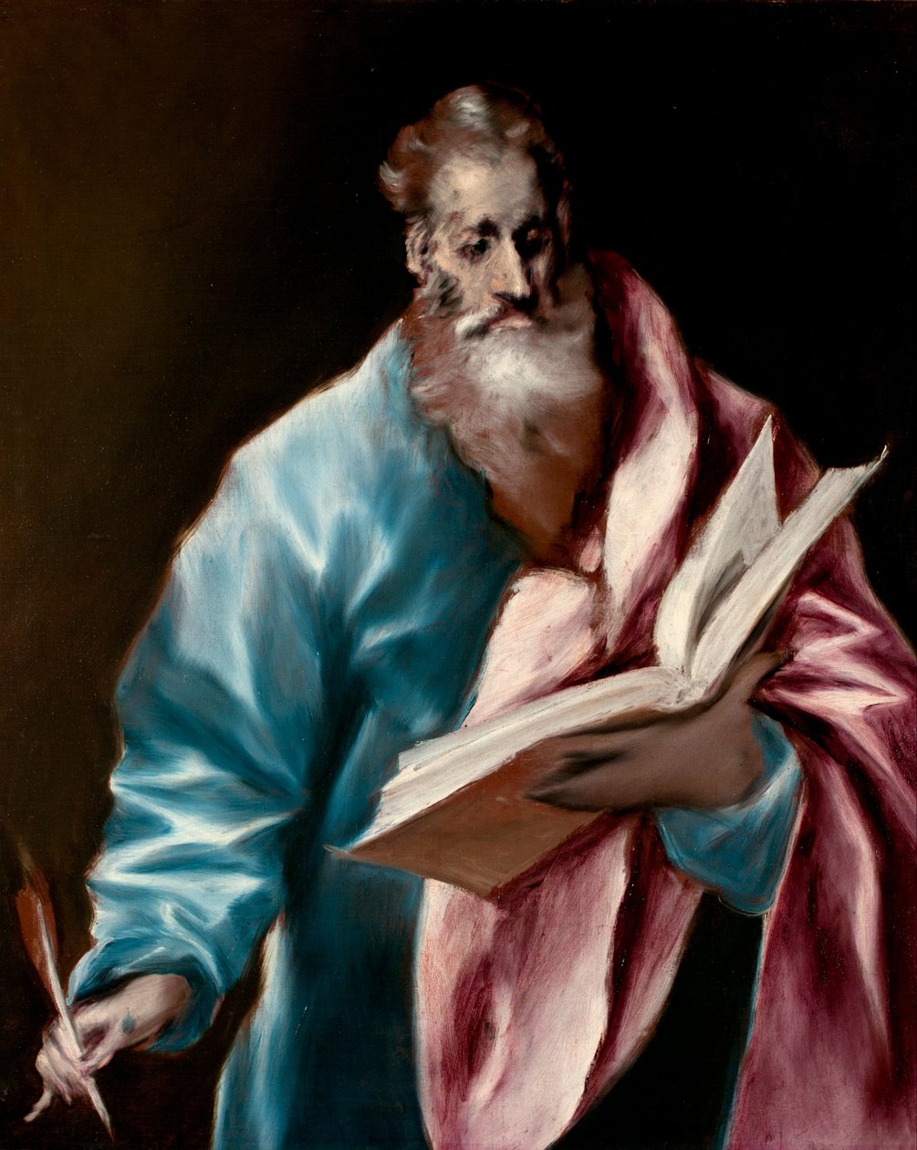 Der heilige Matthäus der Evangelist von El Greco