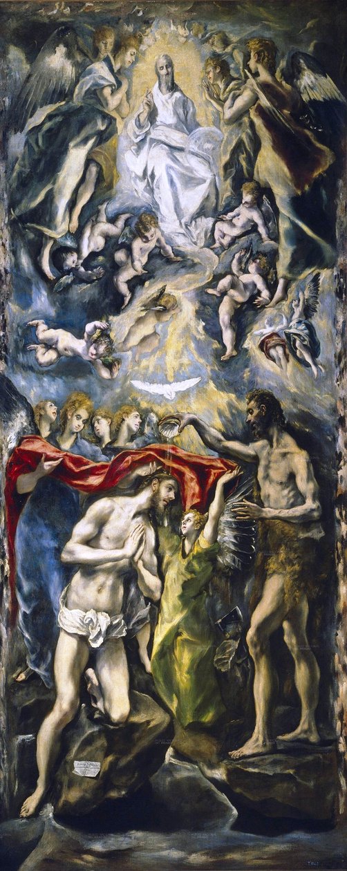 Die Taufe Christi von El Greco