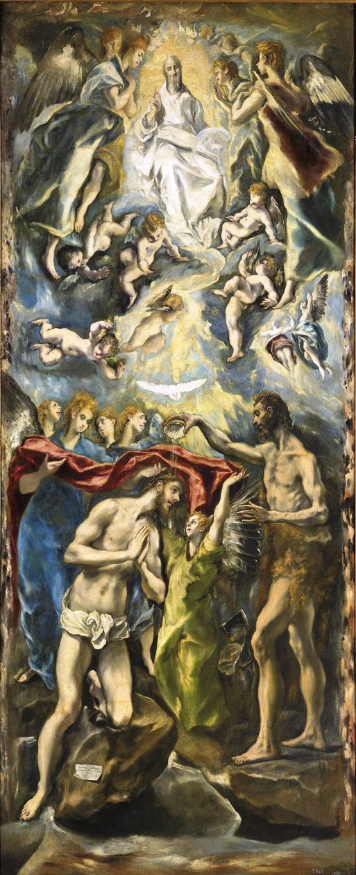 Die Taufe Christi von El Greco