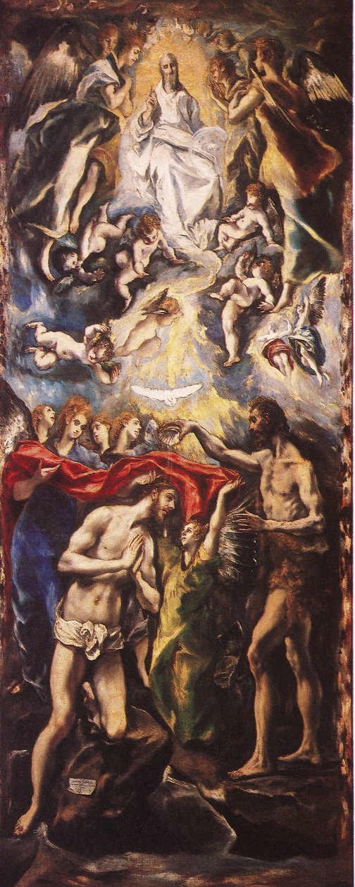 Die Taufe Christi von El Greco