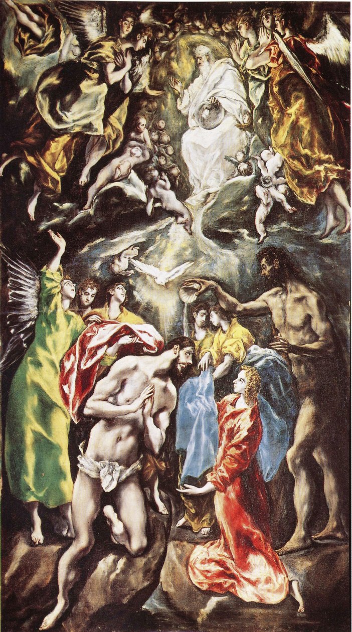 Die Taufe Christi von El Greco