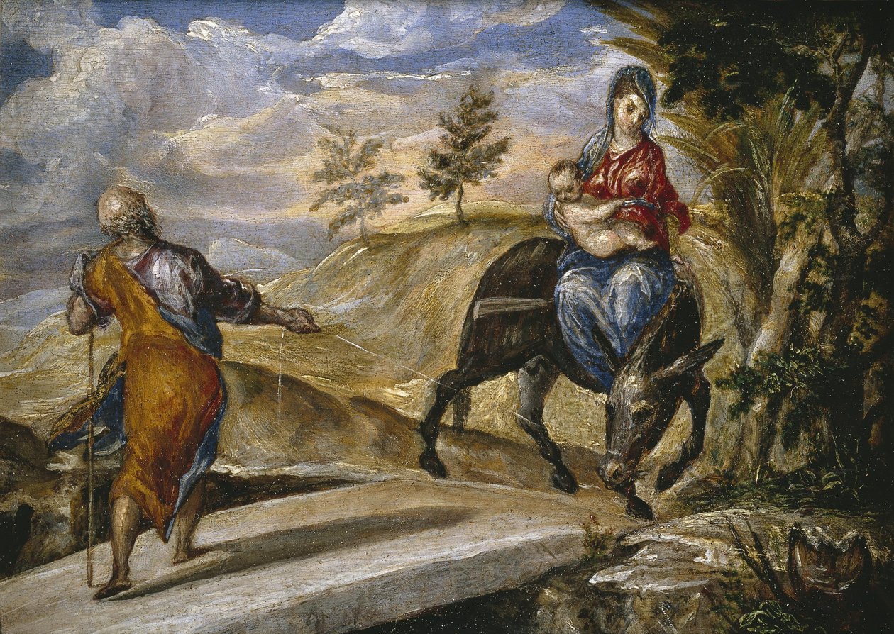 Die Flucht nach Ägypten von El Greco
