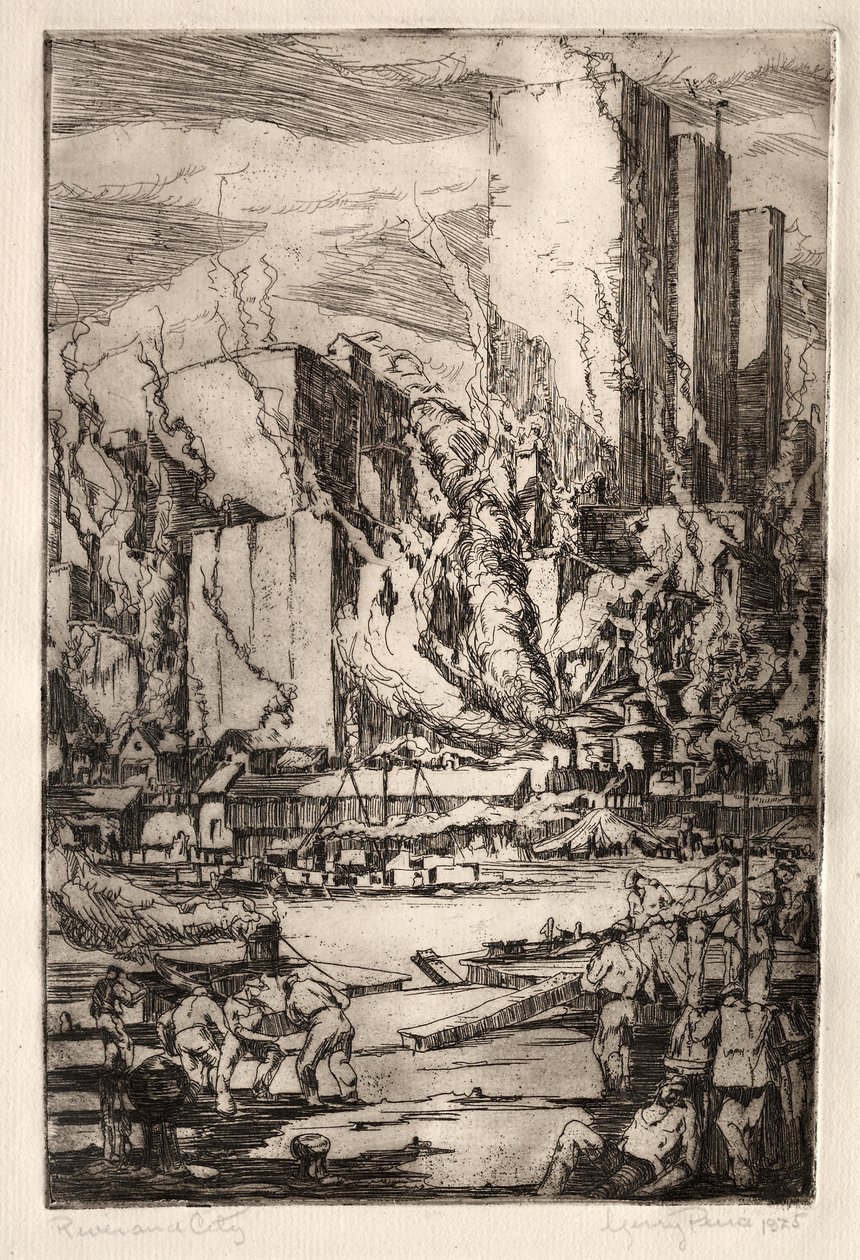Fluss und Stadt von Elbridge Gerry Peirce