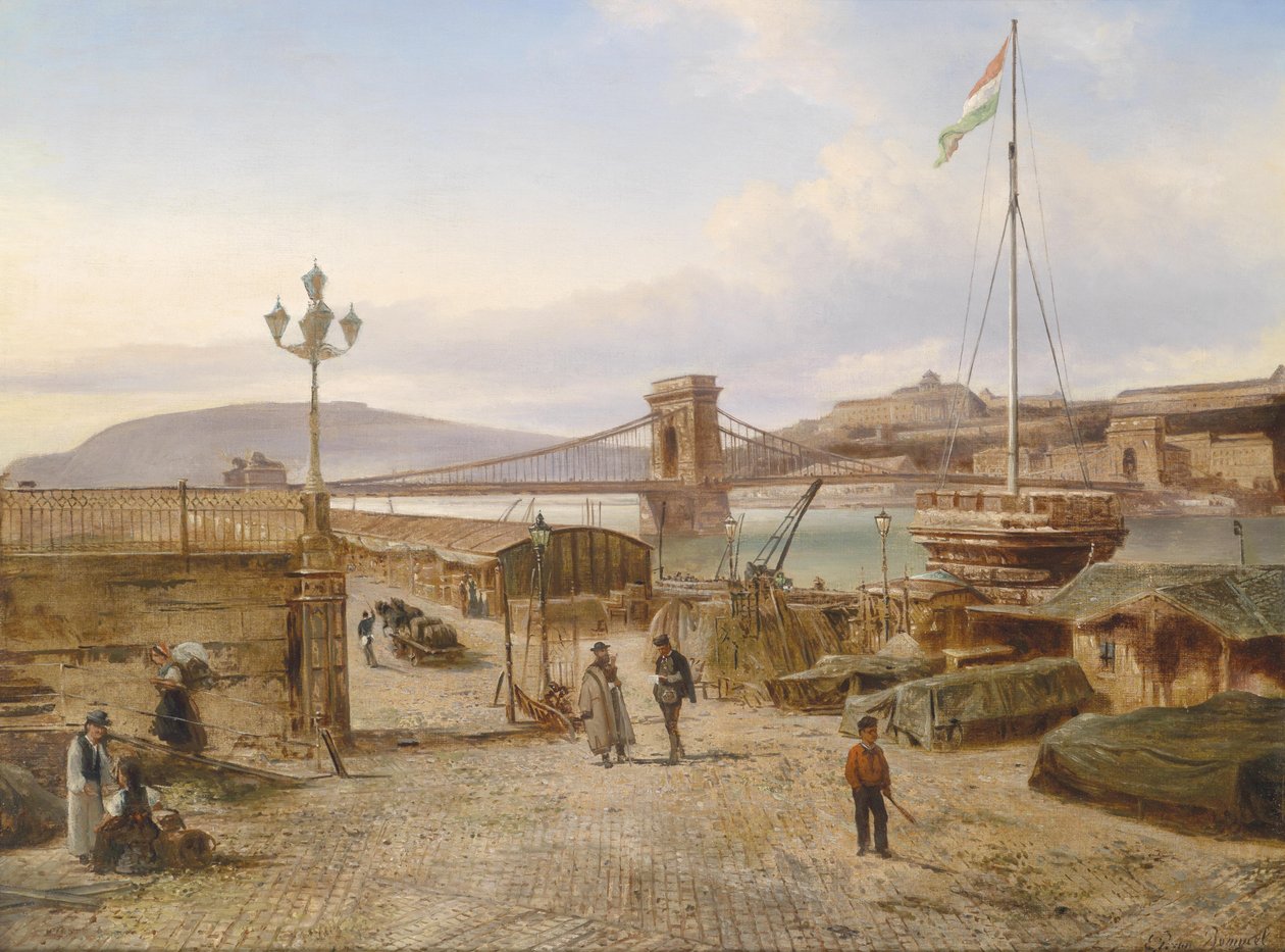 Blick auf Buda von Elias van Bommel