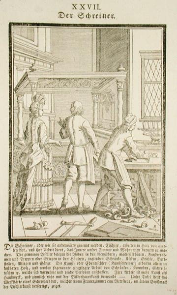 Der Zimmermann (Gravur) von Elias Pomelius