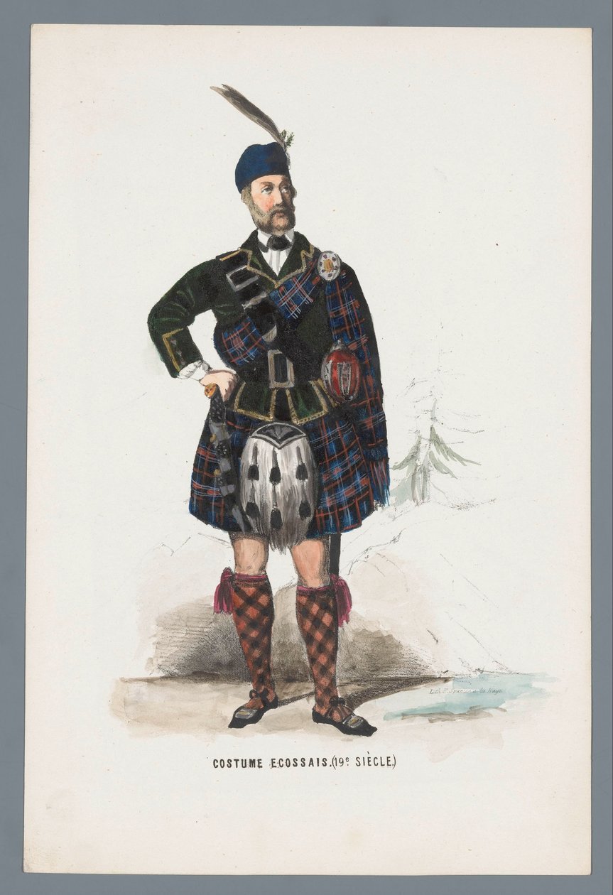 Schottisches Kostüm (19. Jahrhundert) von Elias Spanier