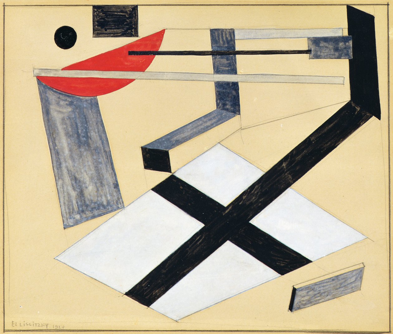 Studie für Proun30T, 1920 von Eliezer Markowich Lissitzky
