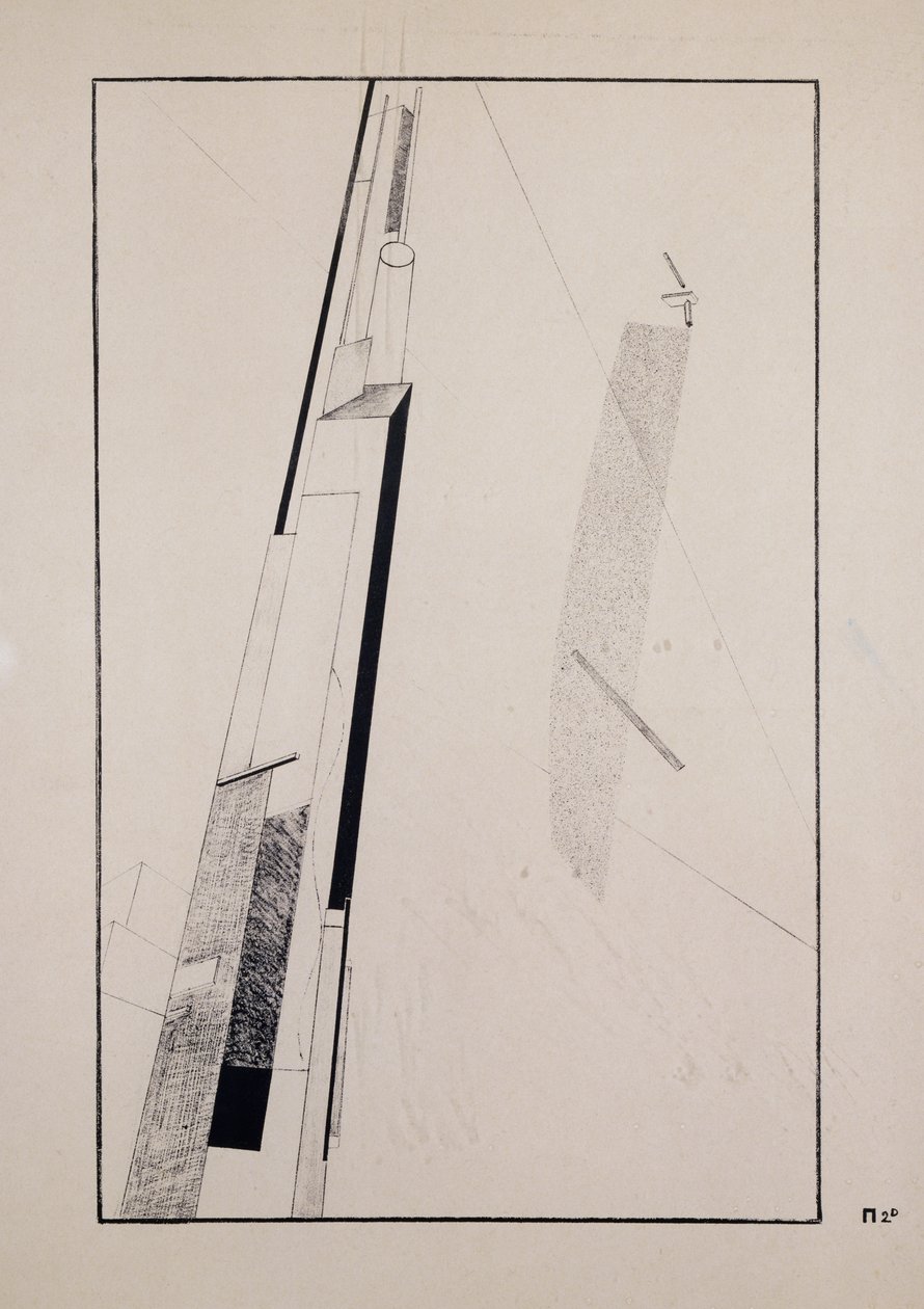 Proun 2 D von Eliezer Markowich Lissitzky