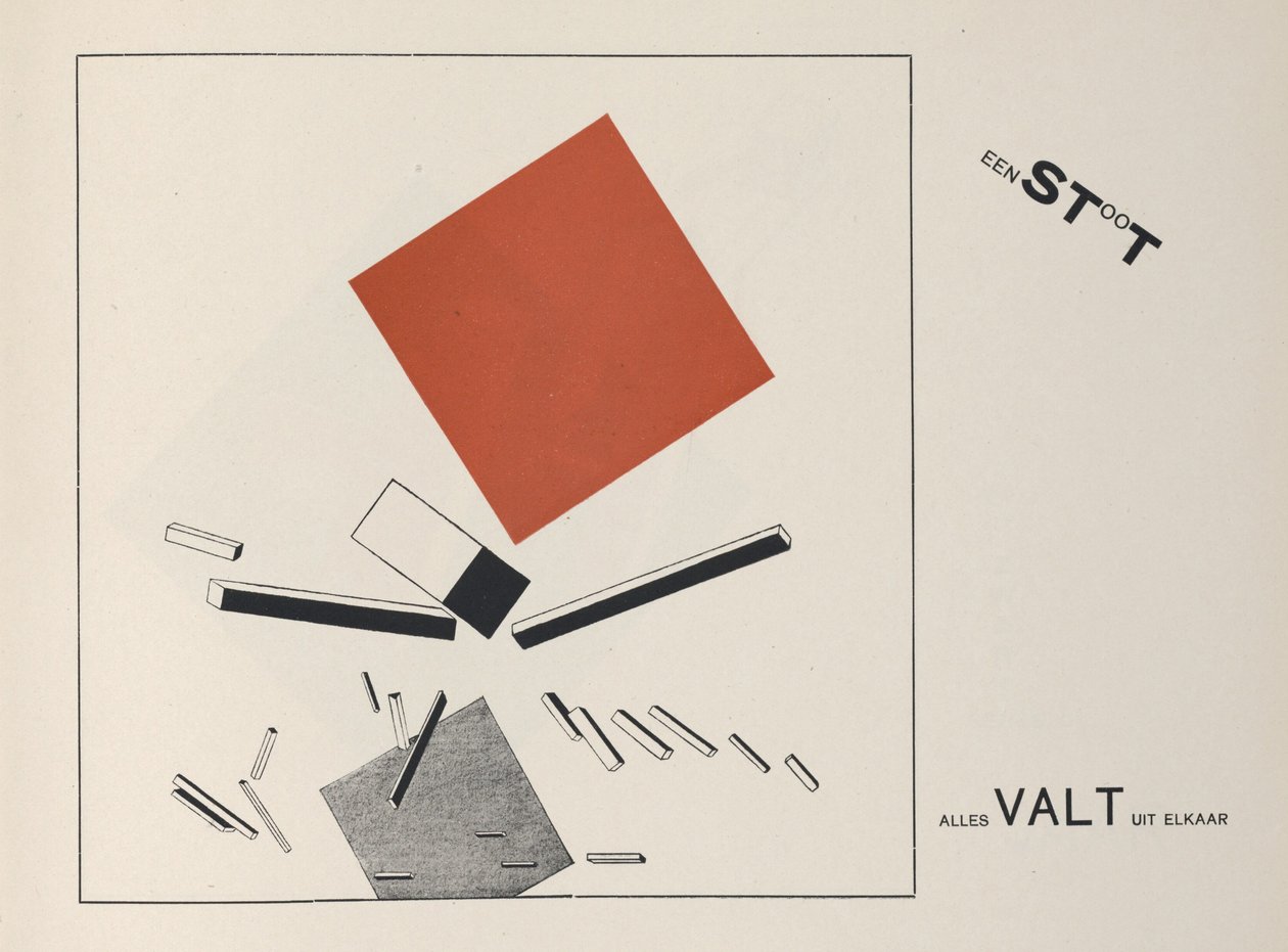 Über zwei Quadrate, 1922 von Eliezer Markowich Lissitzky
