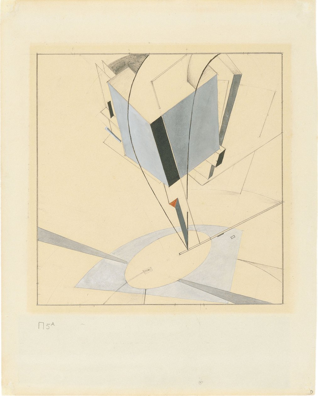 Proun 5 von Eliezer Markowich Lissitzky