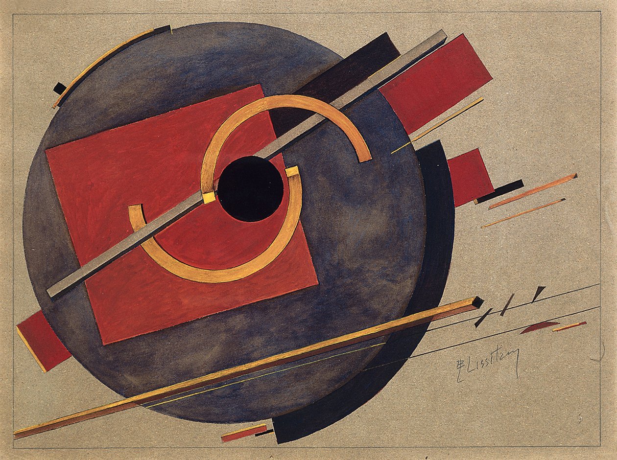 Studie für ein Plakat, 1920 von Eliezer Markowich Lissitzky