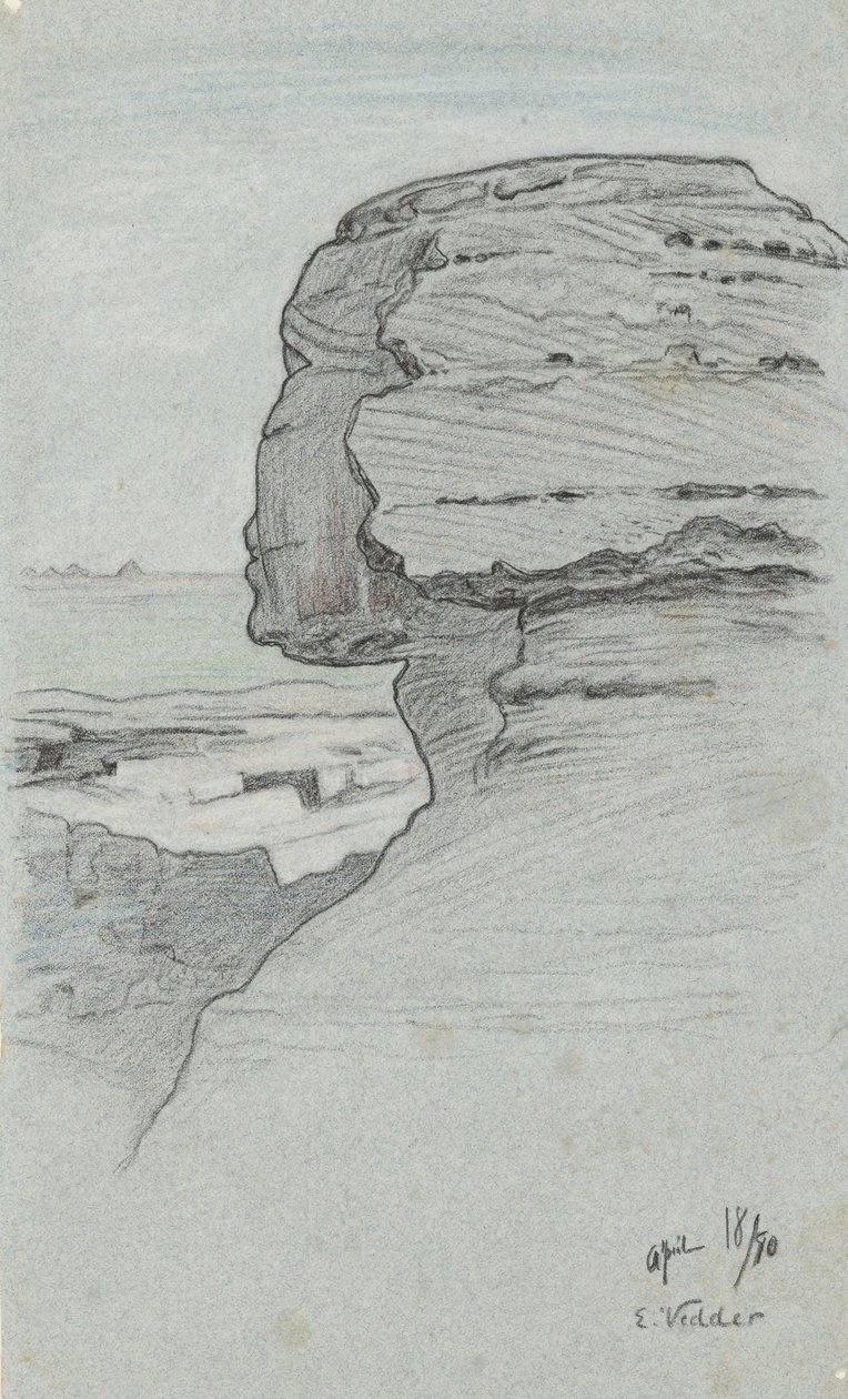 Die Sphinx, Ägypten von Elihu Vedder