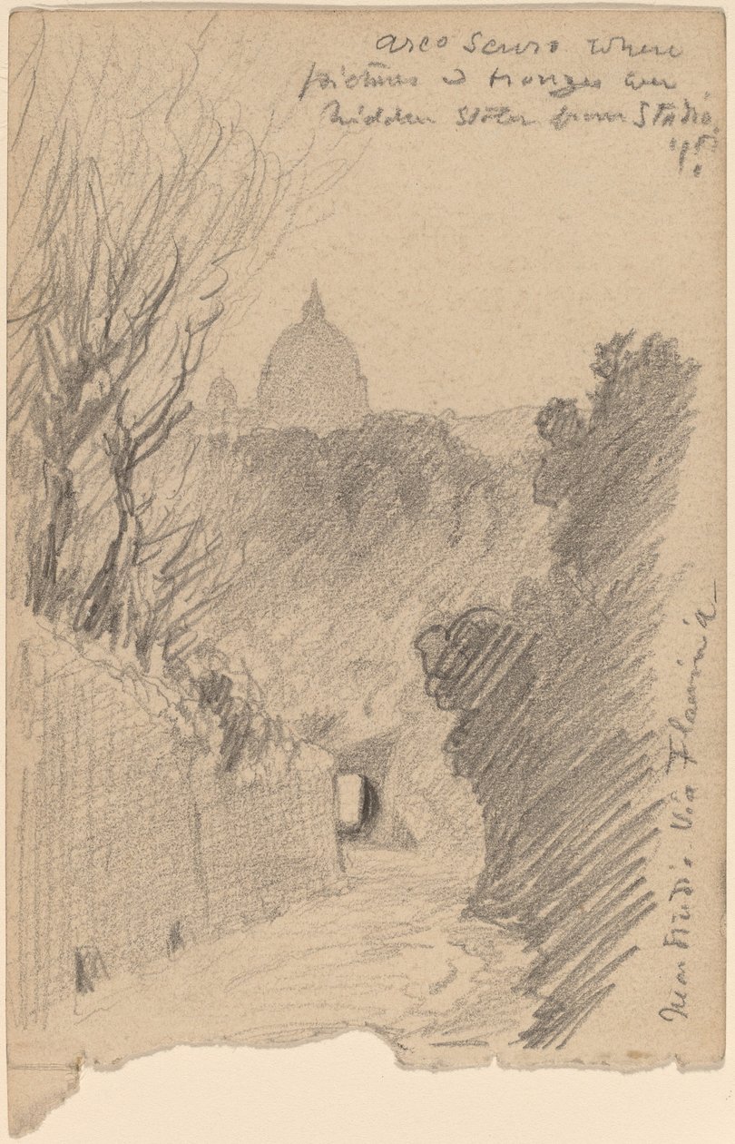 Arco Oscuro--Über die Via Flaminia von Elihu Vedder
