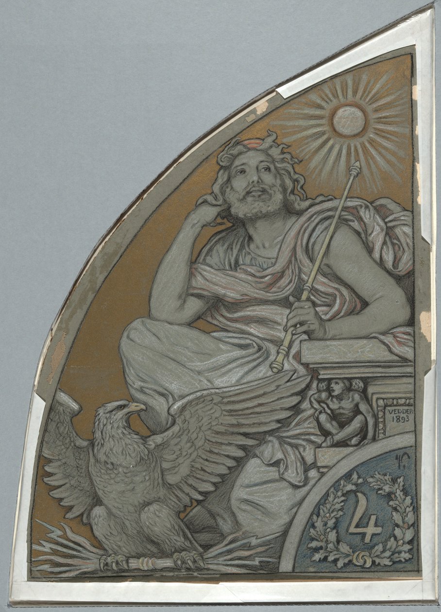 Karikatur für Jupiter von Elihu Vedder