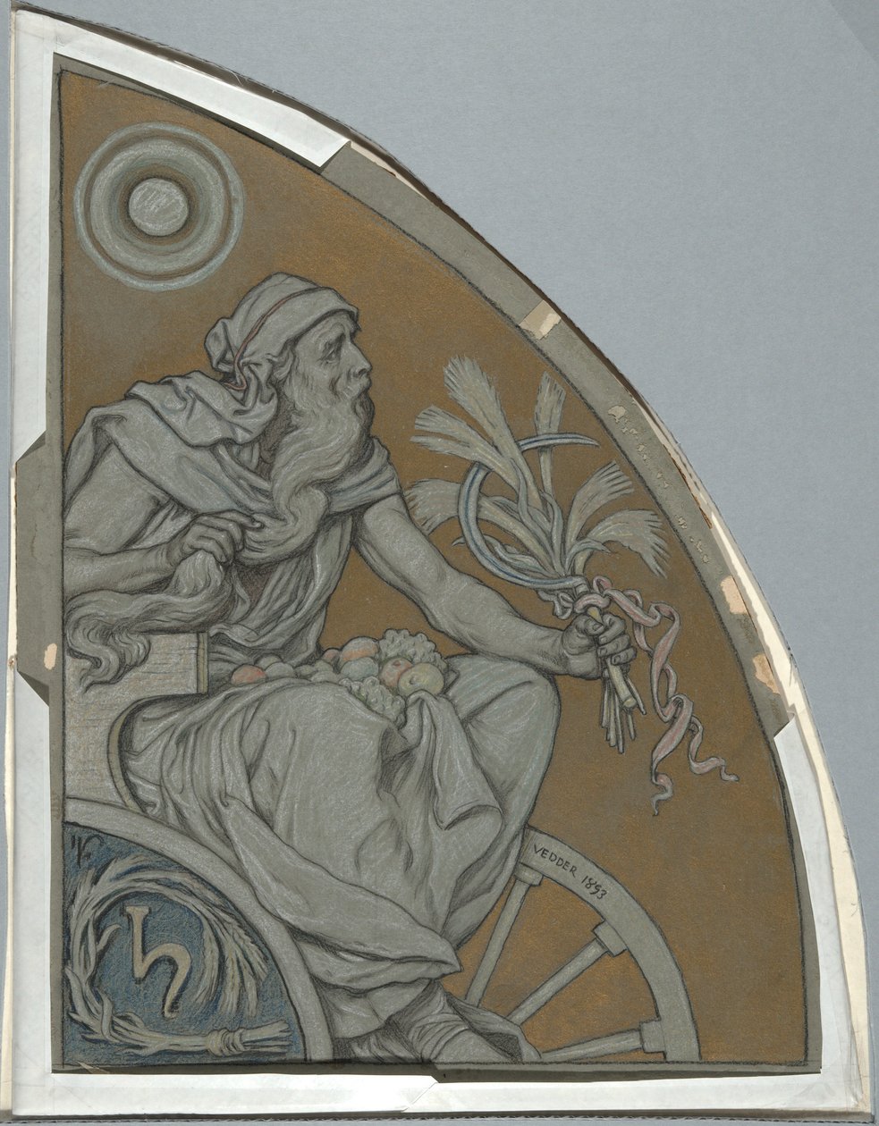 Karikatur für Saturn von Elihu Vedder