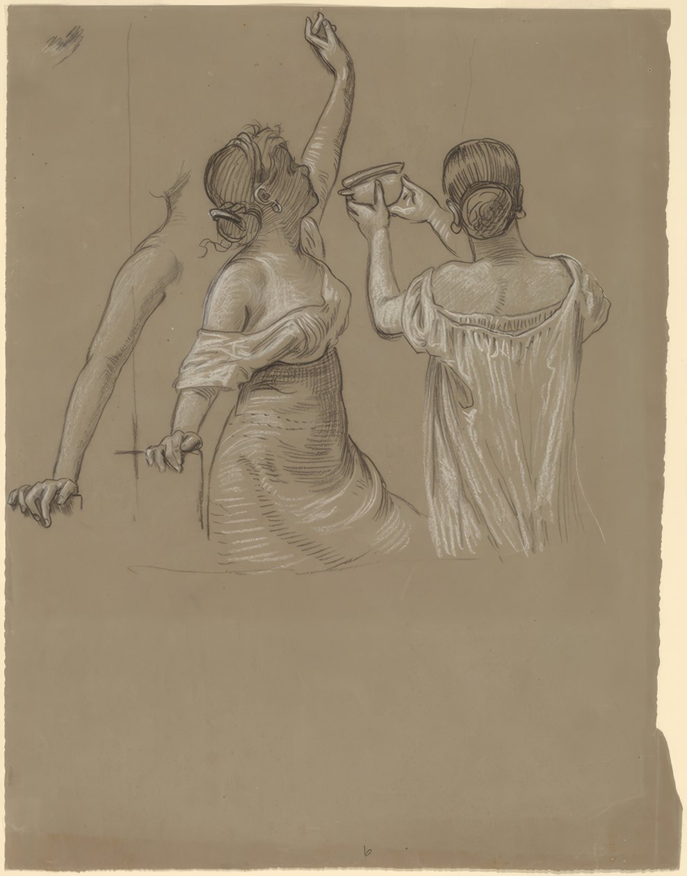 Dionysische Feiernde von Elihu Vedder