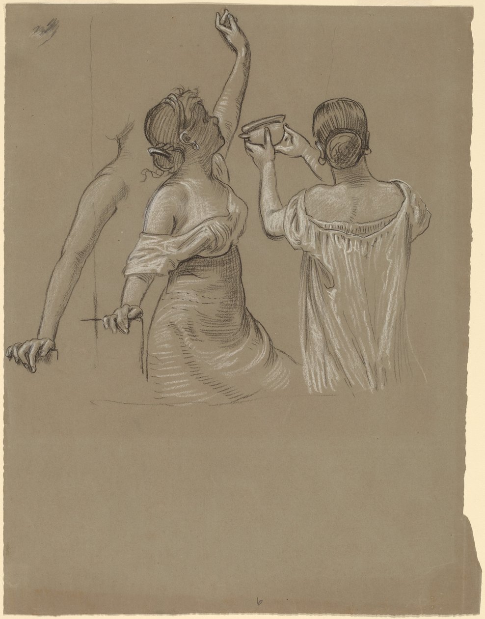 Dionysische Feiernde, Mitte bis Ende des 19. Jahrhunderts von Elihu Vedder