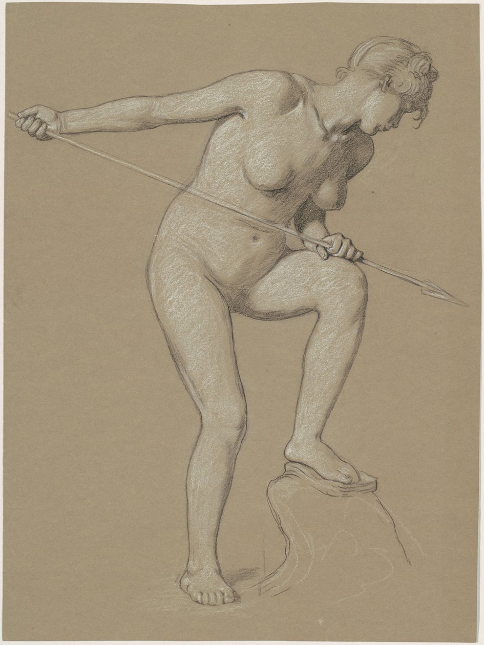 Mädchen spießt Delfin auf von Elihu Vedder
