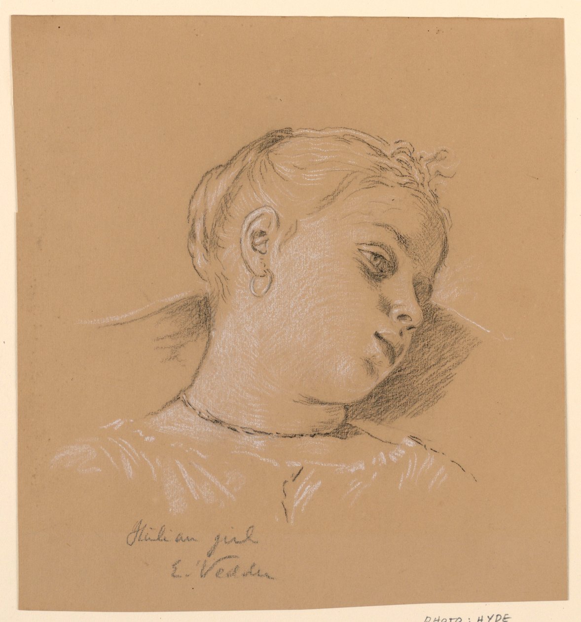 Italienisches Mädchen von Elihu Vedder