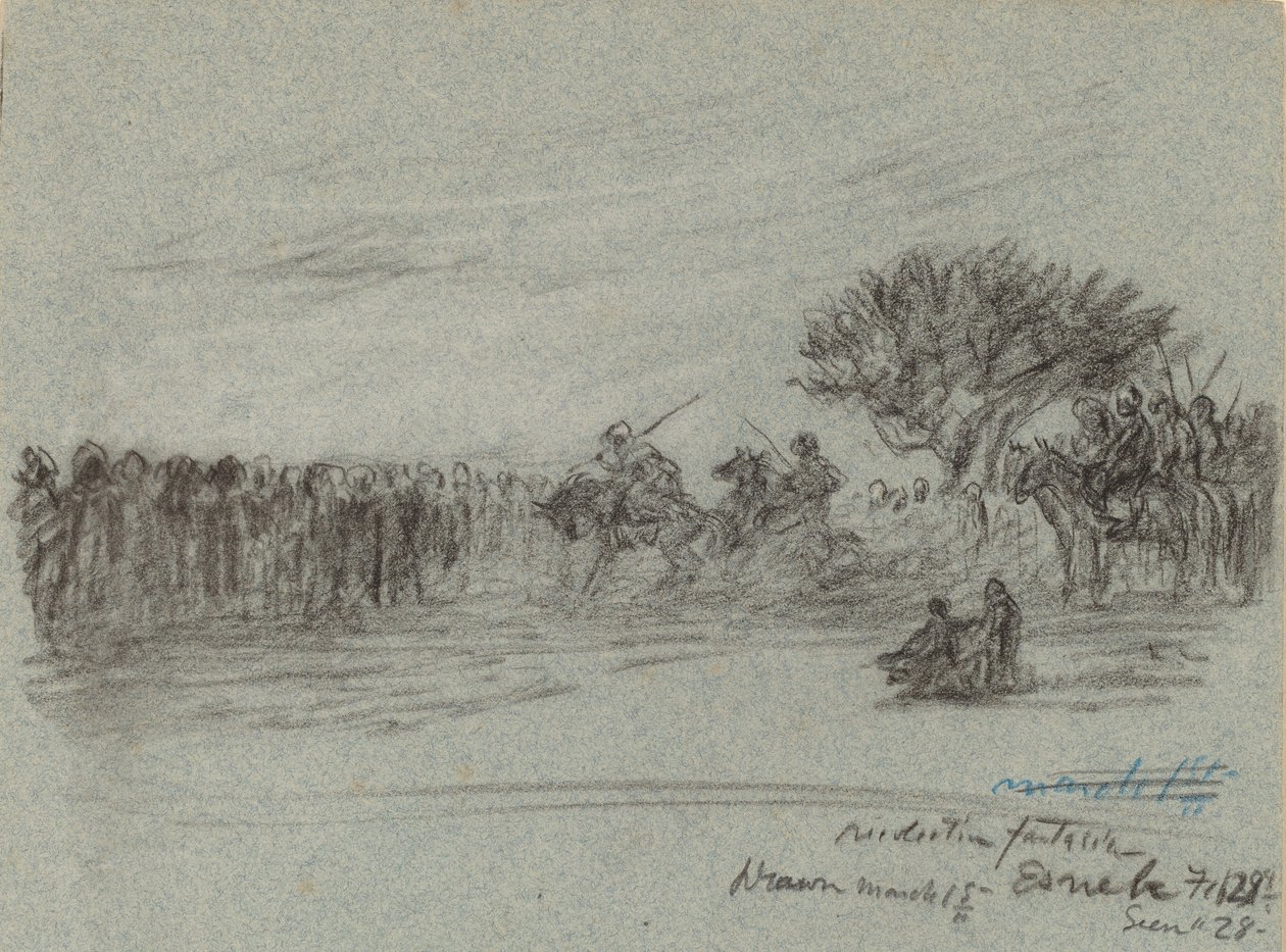 Nilreise, Esneh, Ägypten von Elihu Vedder