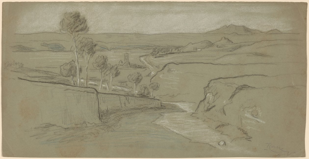 Römische Landschaft von Elihu Vedder