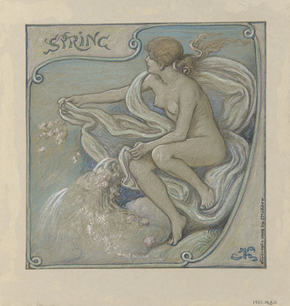 Frühling von Elihu Vedder