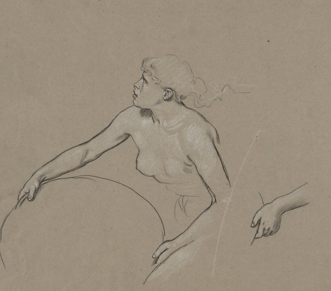 Studien für die Figur des Frühlings von Elihu Vedder