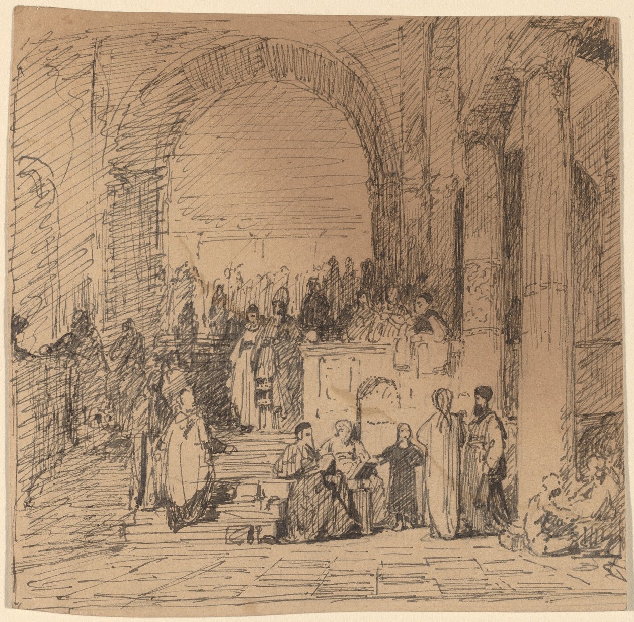 Studie nach altem Meister von Elihu Vedder