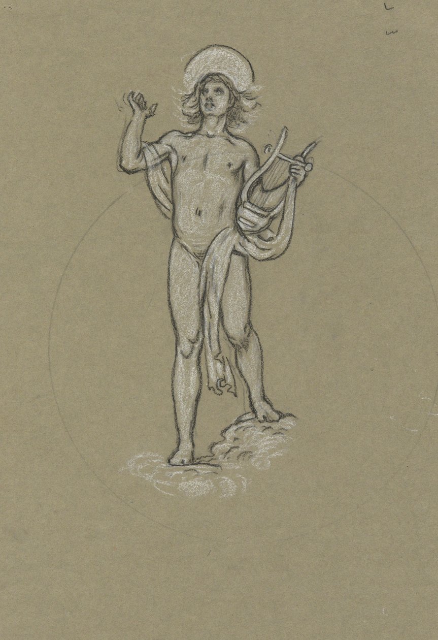 Studie für Apollo von Elihu Vedder
